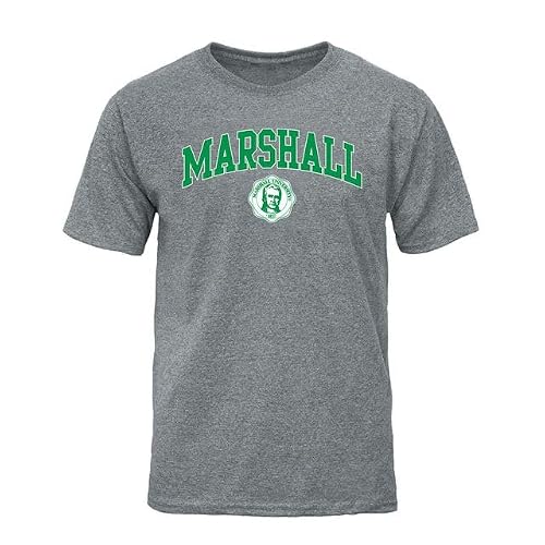 Barnesmith Marshall University Thundering Herds Short-Sleeve T-Shirt, Spirit, Charcoal Grey, Small