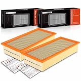 A-Premium Front 2-PC Engine Air Filter Compatible with Ford F-250 Super Duty, F-350 Super Duty,