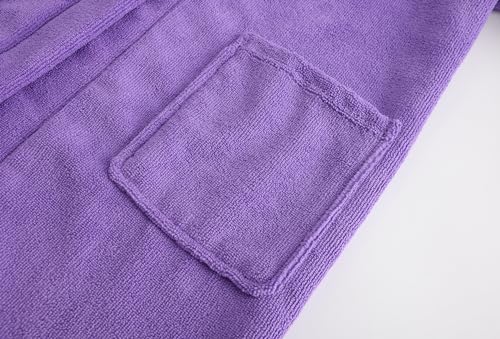 Kids Soft Towel Hooded Robe Cotton Bathrobe for Girls 5-16 Years4