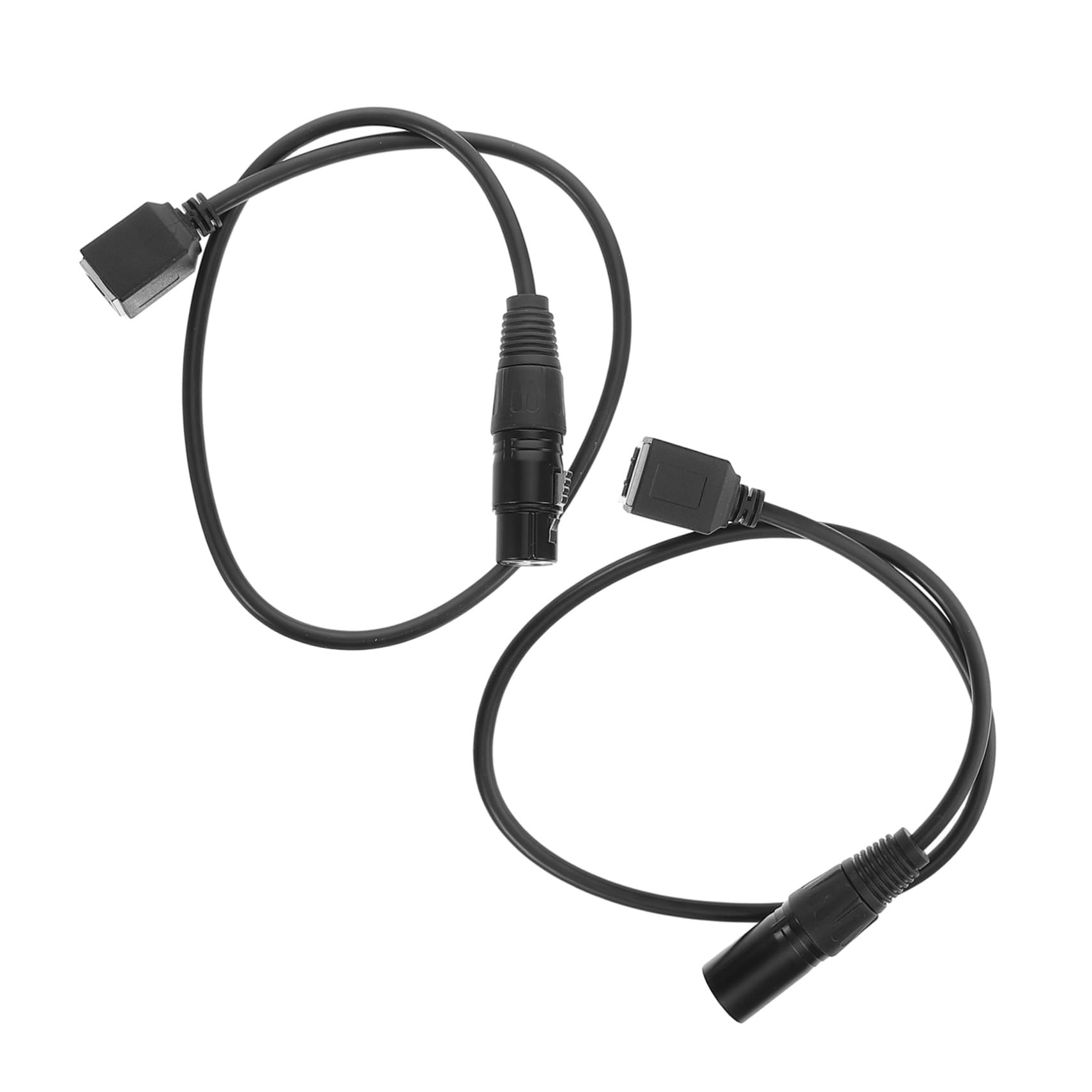 GALPADA 2pcs Light Control Cable: 3 Core to Rj45 Male and Female Adapter High Precision Signal Extension for Dj and Theatrical Stage Lighting Systems