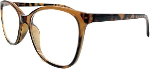 Miniatura 8 de Incredible Bargains The Malibu - Gafas de lectura coloridas de dos tonos, bisagra de resorte, marco de ojo de gato de plástico para mujer