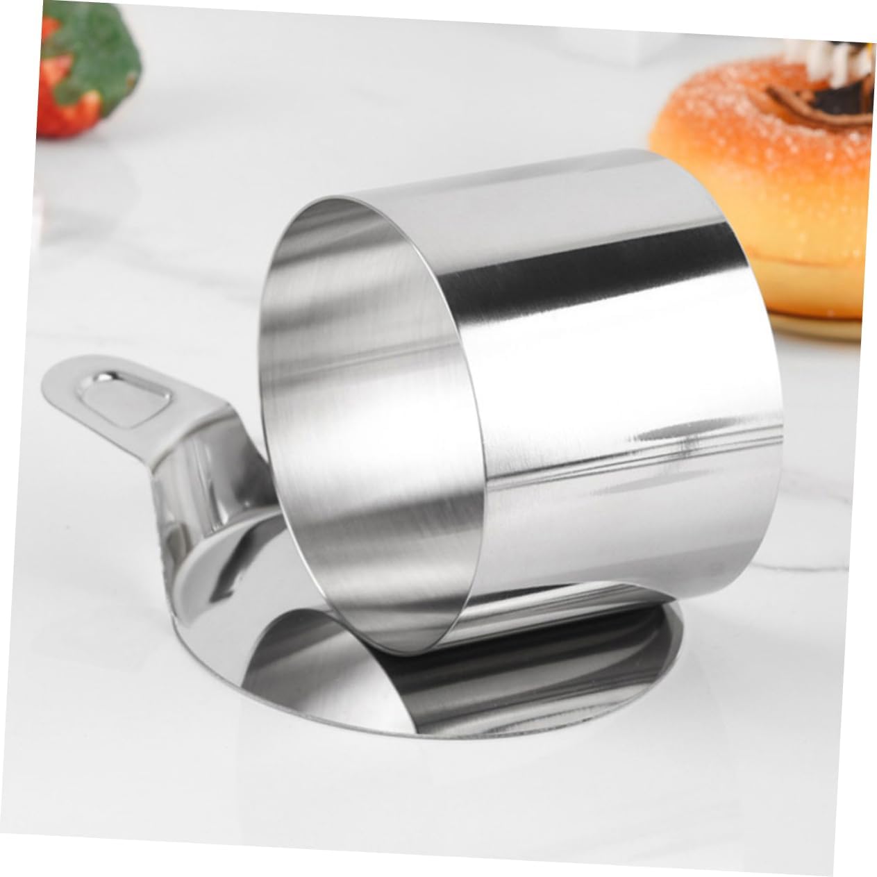 OUNONA 1set Stainless Steel Cake Pusher Baking Mousse Cake Molds and Desserts Easy to Kitchen Baking Tools