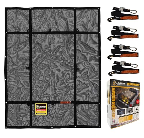 Gladiator Cargo Net - RipProof Mesh Cargo Tarp - Small - 4.75' x...