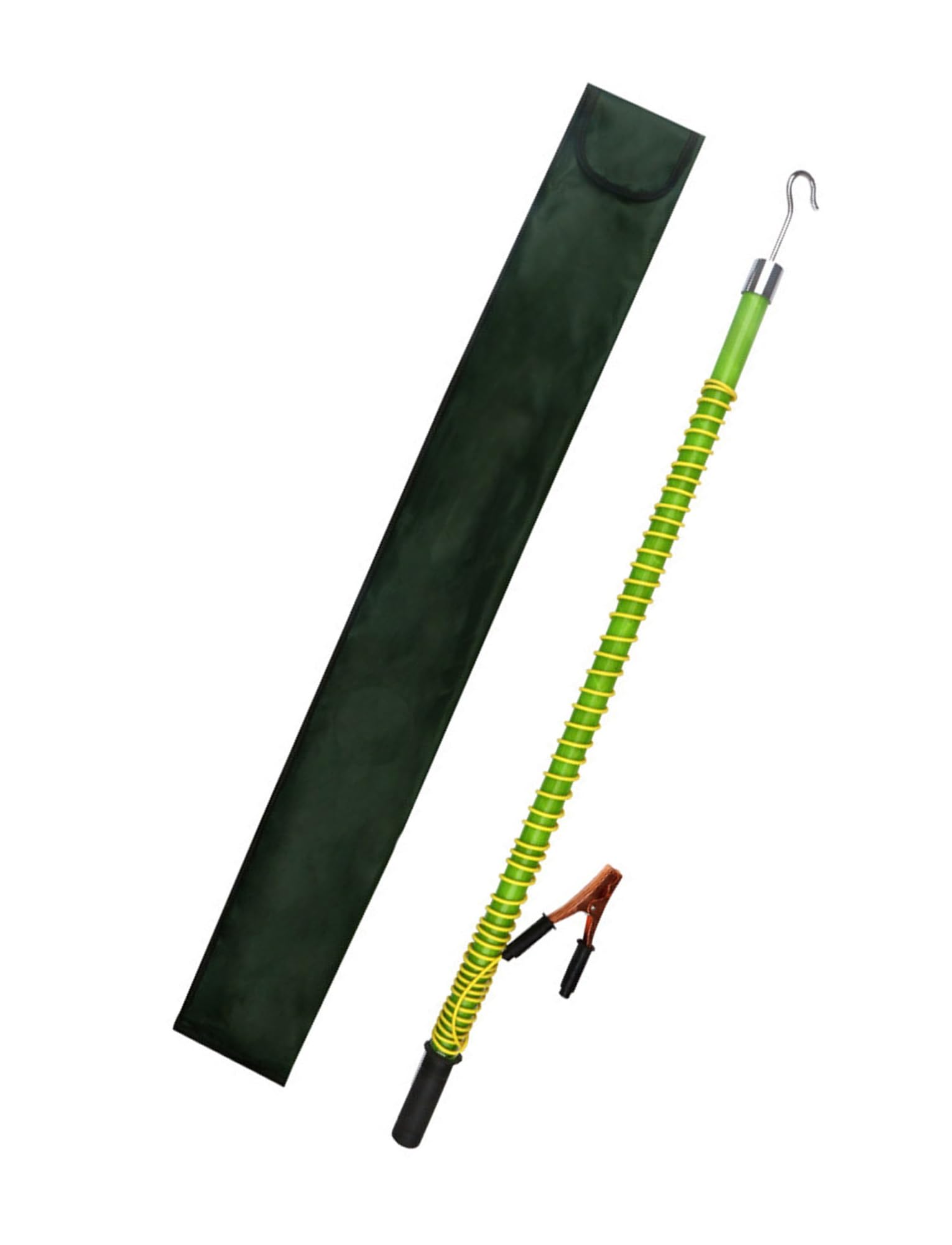 Hot stick telescópico aislado para conexión a tierra y descarga segura en alta tensión