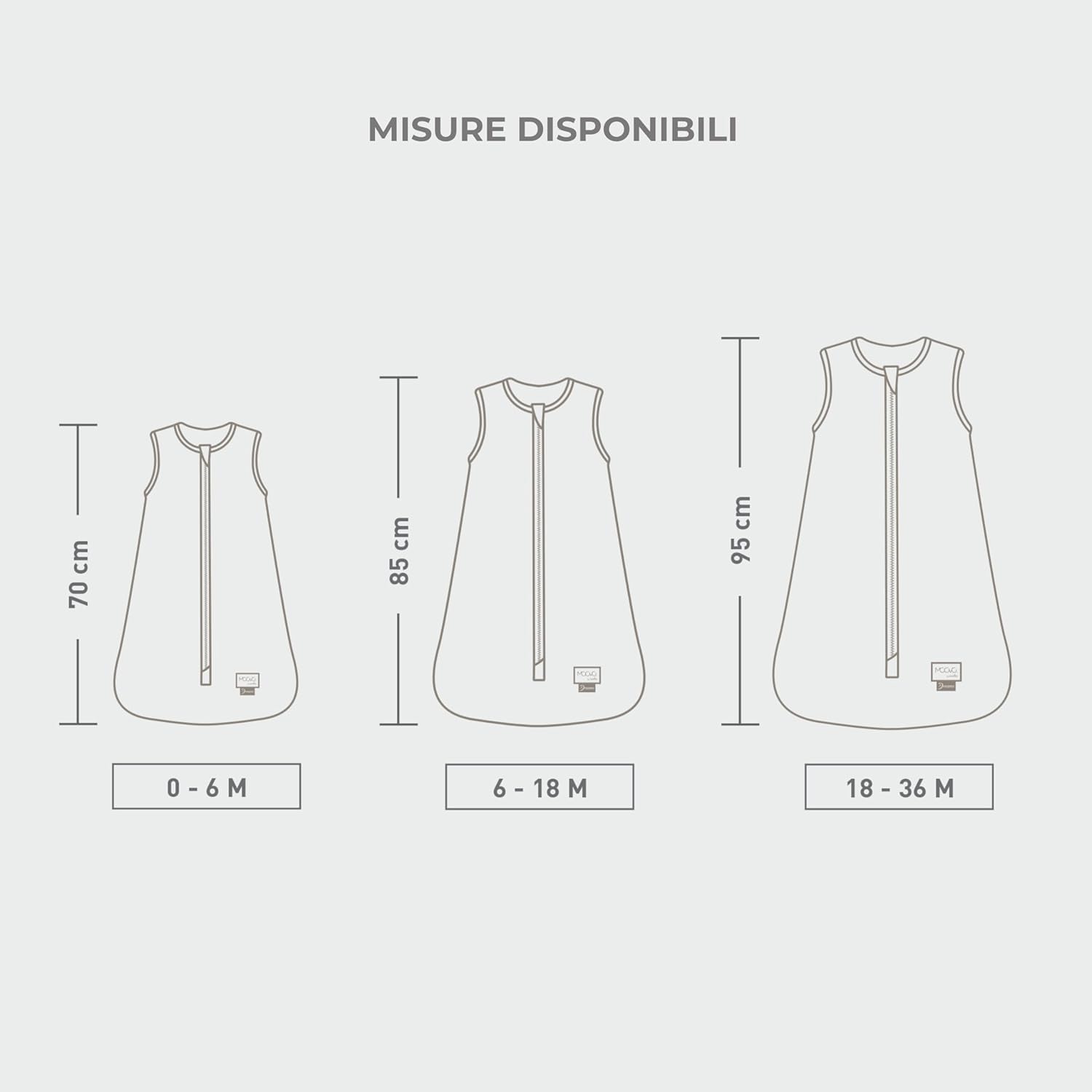 MOOVO by Nuvita 90150 | Sacco Nanna Invernale con Zip Centrale e Cerniera per i Piedi, in Cotone e imbottitura in materiale Riciclato, certificato OEKO TEX | 6-18 MESI | Beige Floral