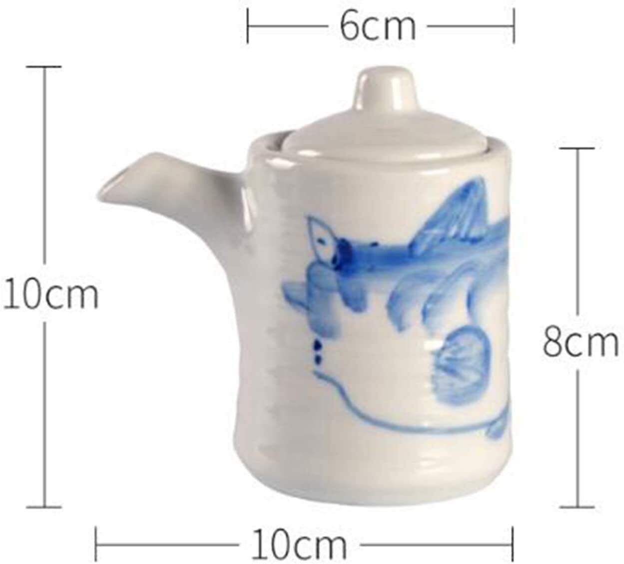 Essigflasche aus Keramik mit Anti-Auslauf-Design für automatische Dosierung von Olivenöl, Sojasauce und Essig