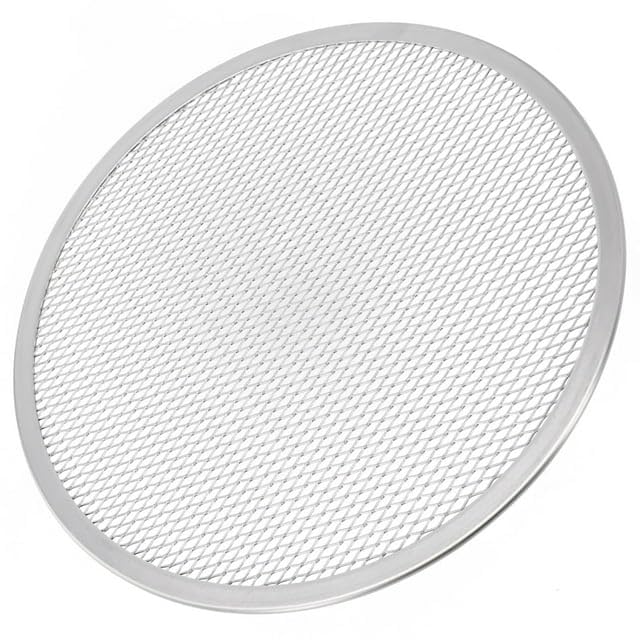 Kitchen Carton 8 Inch Aluminium Premium Pizza Screen | Non-Stick Pizza Baking Mesh Tray for Oven, OTG & Air Fryer | Round Pizza Base Screen-picture-17