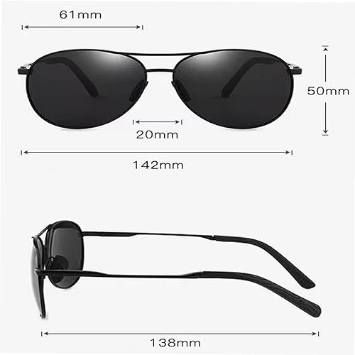 Miniatura 3 de HUIHUIKK Gafas de sol polarizadoras de distancia tintadas grises para hombres y mujeres, gafas de miopía miopía, no son lentes de lectura