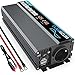 Produktbild 1000W KFZ Spannungswandler 12v auf 230v Reiner Sinus Wechselrichter -Auto Inverter Konverter mit 1 EU Steckdosen und 2 USB Autoladegerät Power Solar Inverter DC AC Umwandler Stromwandler