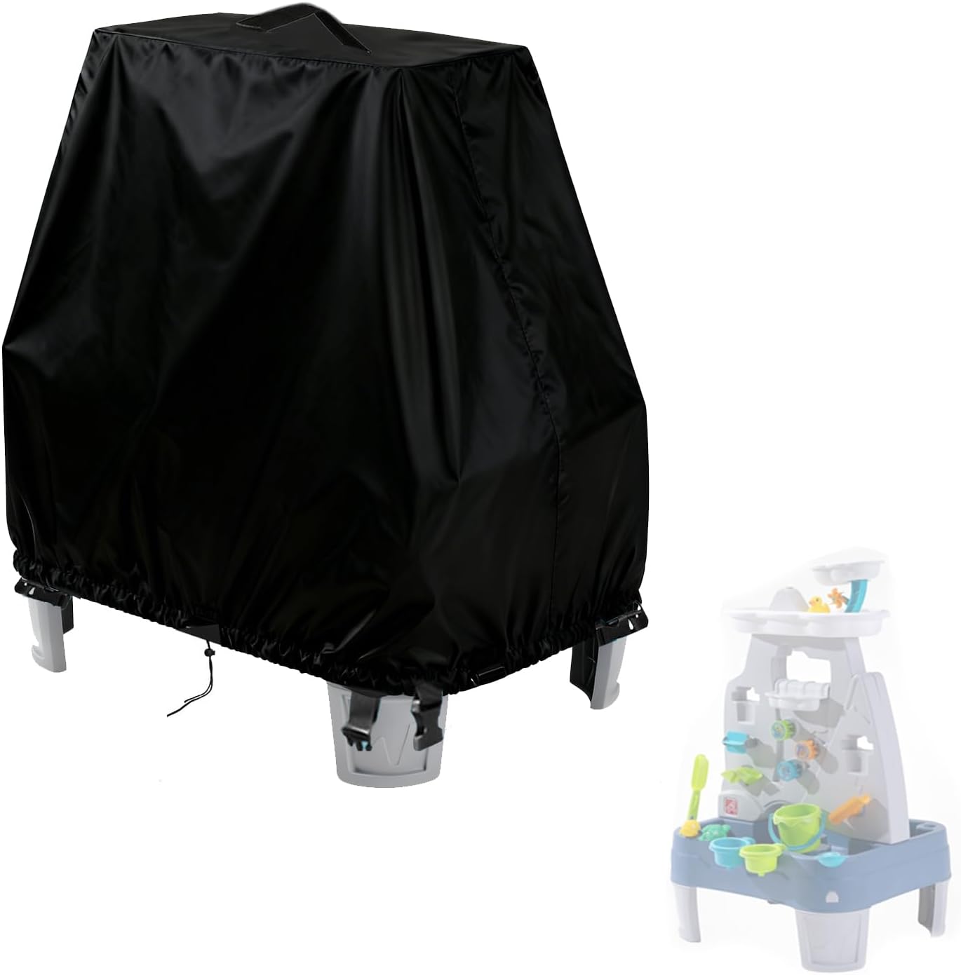 Water Table Cover Fit for Step2 Misting Mountain & Waterfall Water Table, Outdoor Waterproof Water Tables Cover-Covers only - 24 x20 x 38inch
