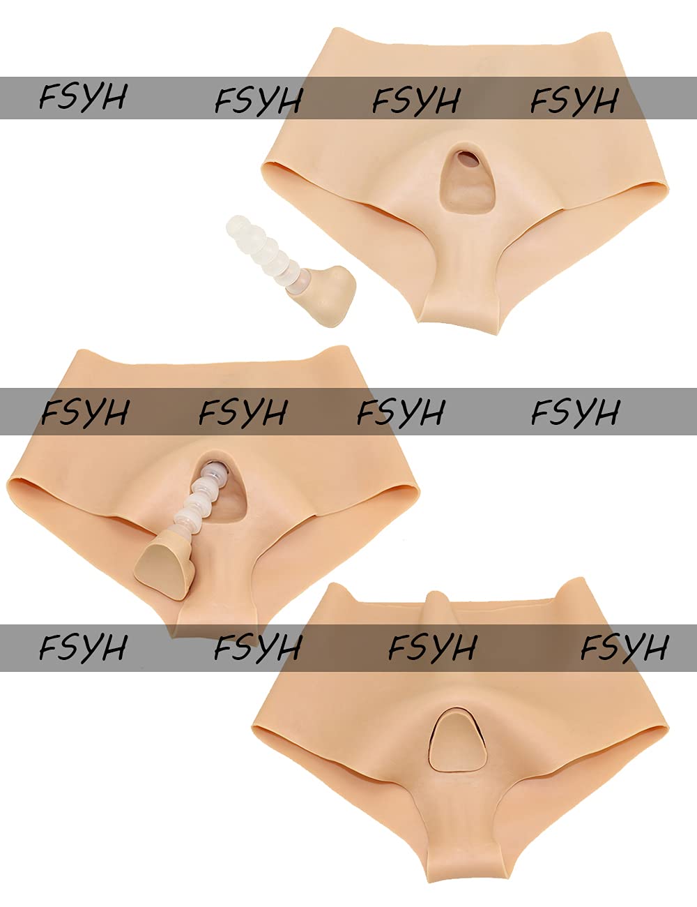 FSYH Pene Bragas Bragas De Silicona Sissy Crossdresser para Hombre Pene Triangular con Hueso Activo para Cosplay TransgéNero Drag Queen