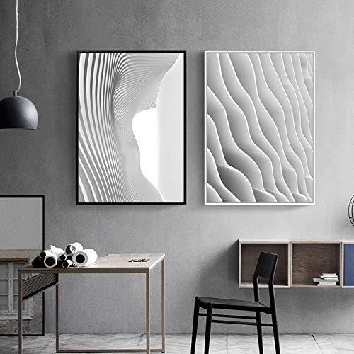 Noir et blanc architecture mur art photo loft moderne 60x80