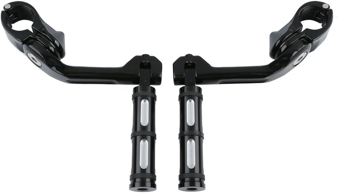 1/4" Footpegs Highway Bar Long Angled Mount (Foot Pegs W/Mounting Bracket) (Aluminum) for Honda,for Indian,for Yamaha