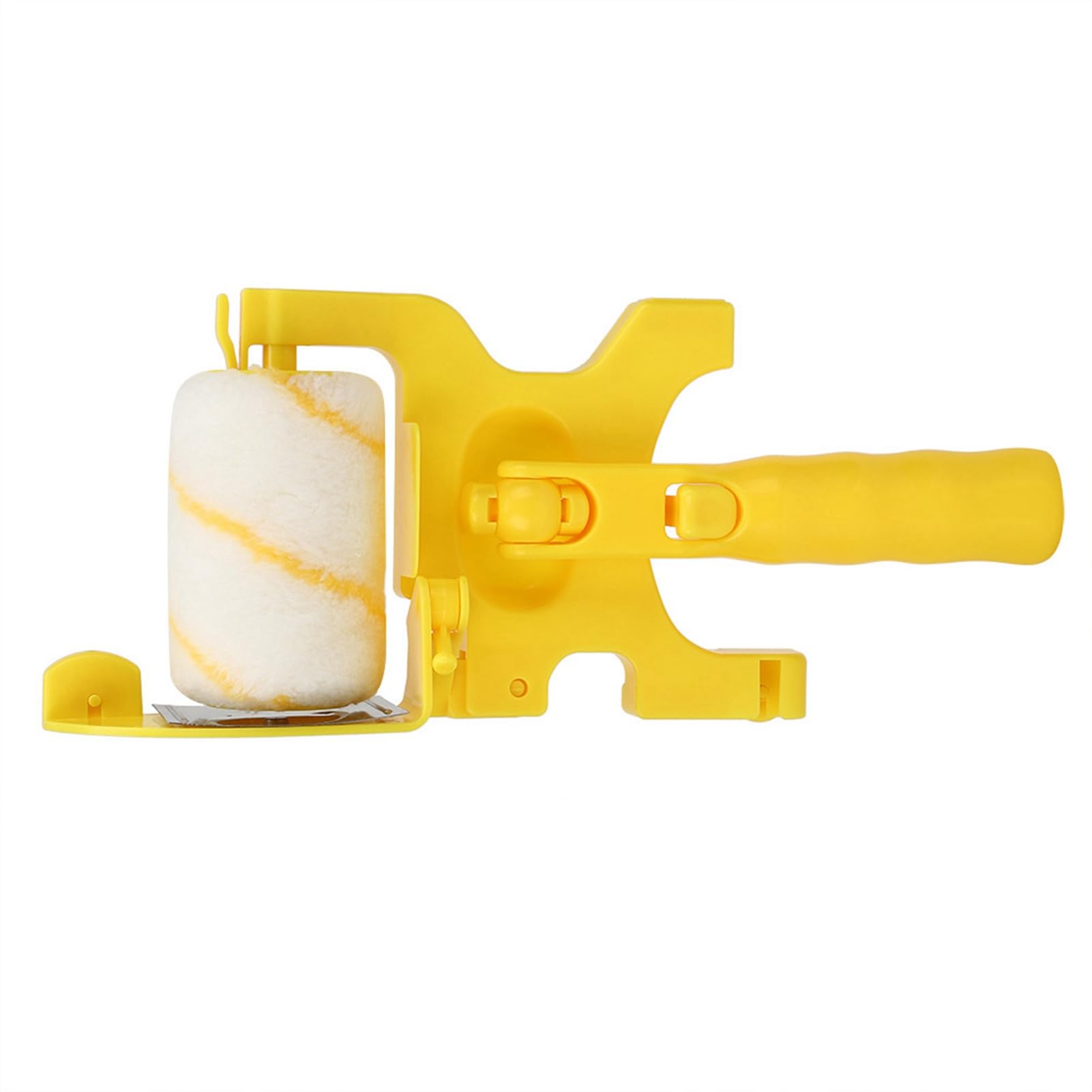 Kit de rouleau de peinture, brosse de bordure, ensemble de rouleau de peinture et de plateau de brosse, outil de sécurité pour plafond mural, avec 2 x rouleau, 1 x brosse, 11,8 x 4,7 x 2,5 pouces,