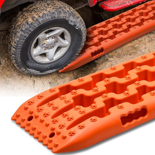Plaques de désensablage tout terrain 10 tonnes orange pour caravane et pickup