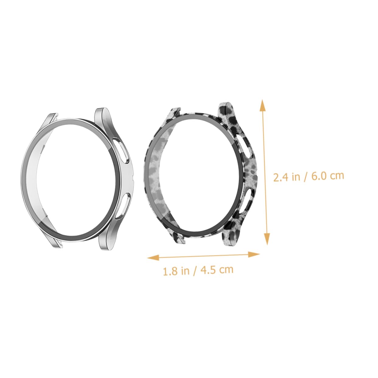 Artibetter 10pièces Coque De Écran Rigide pour Montre Compatible avec Watch Design Anti-Rayures Et Complète Léopard