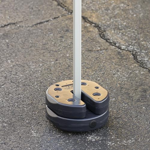 Image of US Weight 20 Pound Canopy Weight Set of 4 with No-Pinch Design - Easy Installation and Removal to Secure Tents, Canopies, and Umbrellas at Outdoor Events