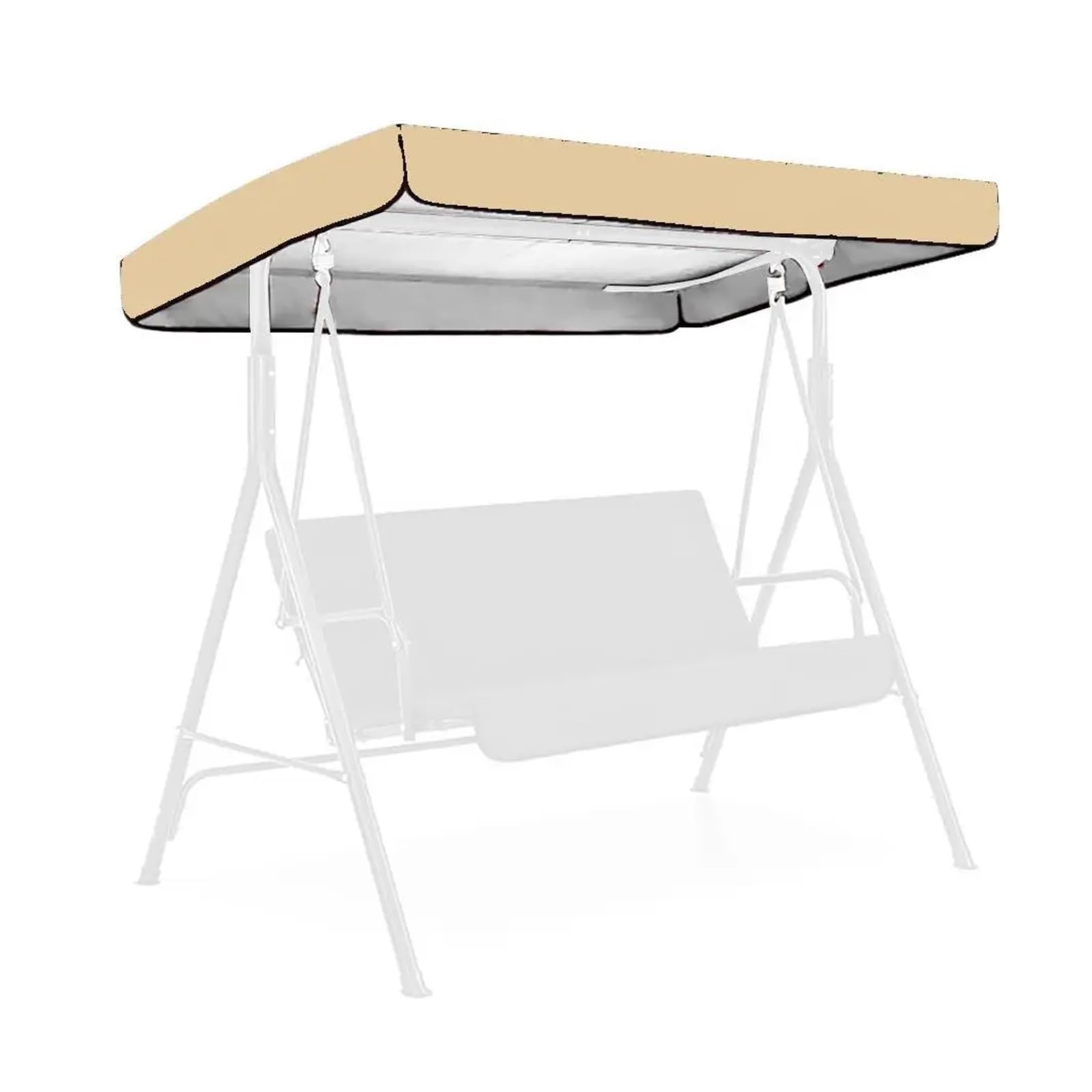 Swing Chair Canopy Replacement Outdoor Courtyard Swing Ceiling 1.90x1.32x0.15m Waterproof Protection Snow Rain Sun Shelter Home Garden Sunshade Roof(Color 16)
