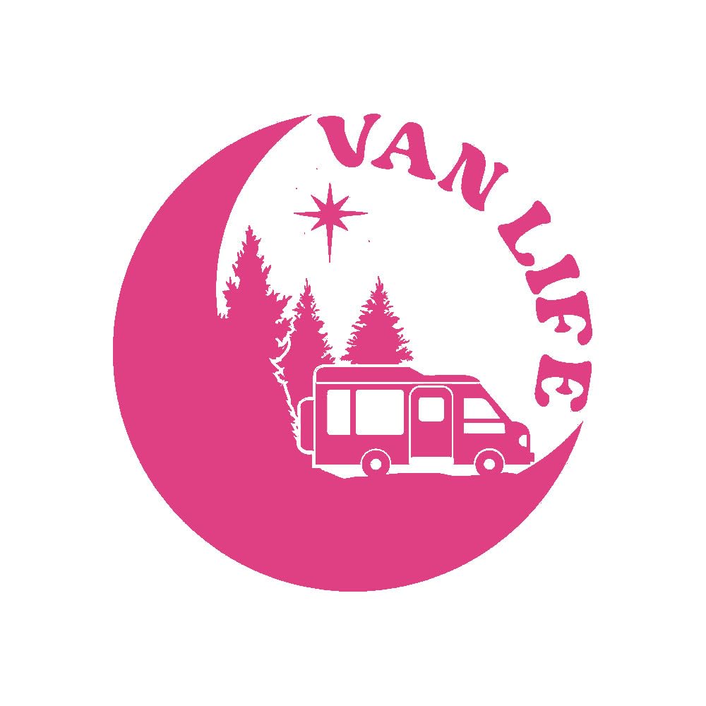 Van Life Adventure Travel Decal - Car Bumper Sticker - Van - Caravan - Motorhome - Campervan - Mirror - Laptop - Wall Decal (Black, Large) — view 23