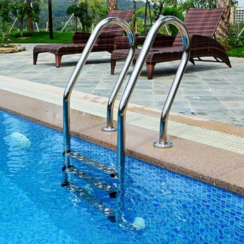 Escalera para piscina de 2 o 3 escalones de acero inoxidable miniatura 7