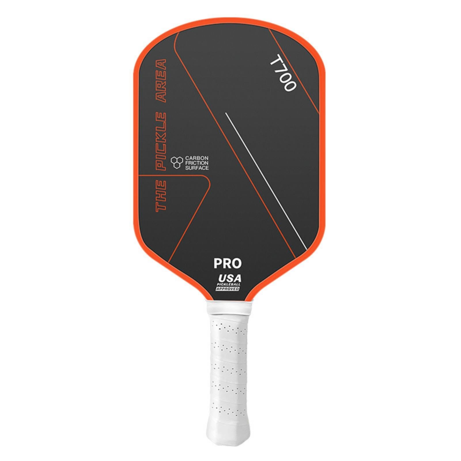Paddle Racket with Carbon Friction Surface Pickleball Association Approved Carbon Fiber Paddle Racket Textured Sports Gear Goods Orange Red-picture-20