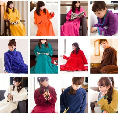 着る毛布 ヌックミィ/NuKME ロング180cm (男女兼用フリーサイズ) スタンダードガウンケット 無地24色＋新柄13色 防寒 保温 節電 あったかギフトにも◎