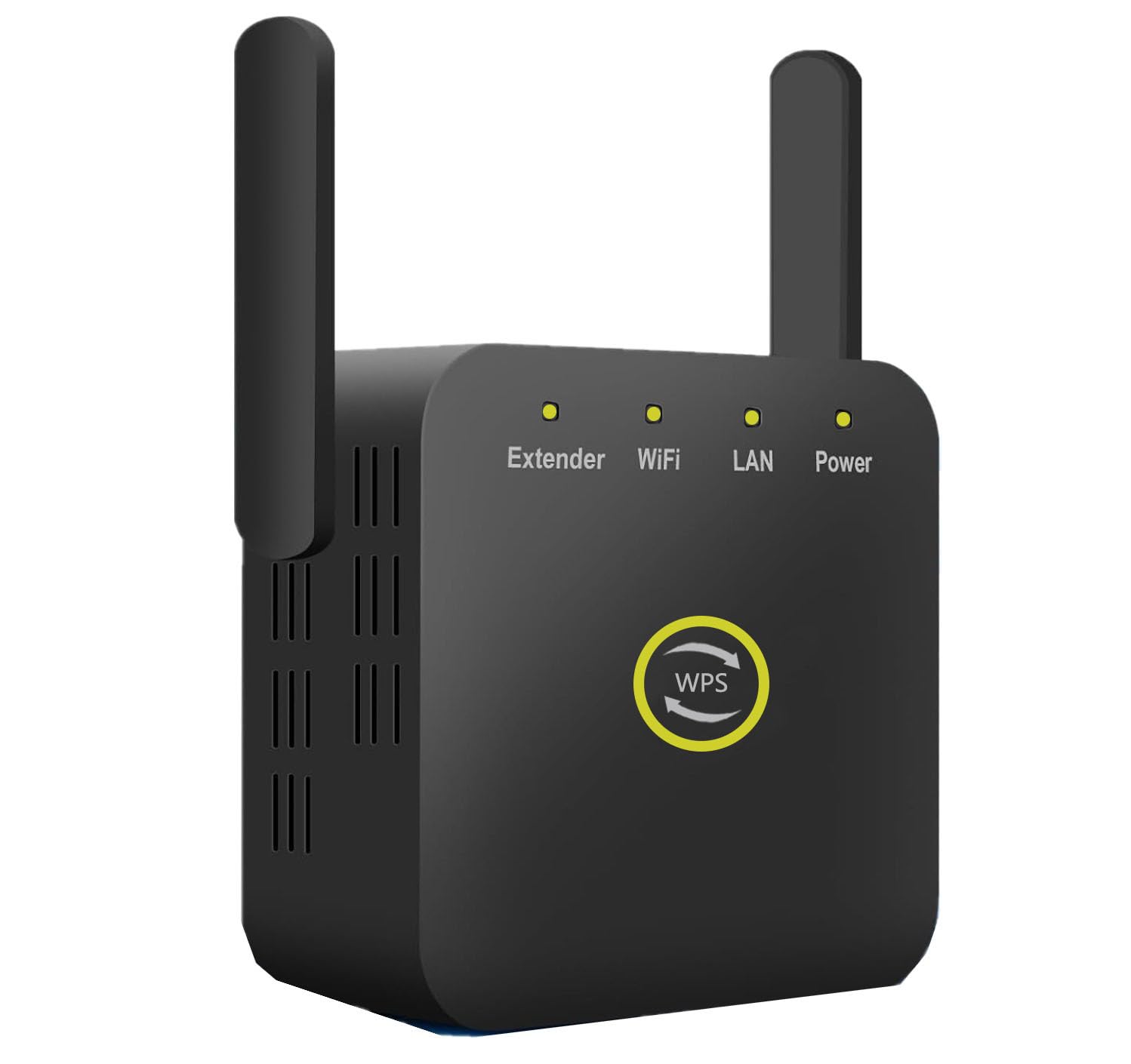 2026 WiFi Extender, WiFi Signal Booster Cover up to 9800 sq.ft for Home, New Gen Faster Internet Extender WiFi Booster w/Ethernet Port, Wireless WiFi Repeater Works with 99% Router（Black 2-Antenna）