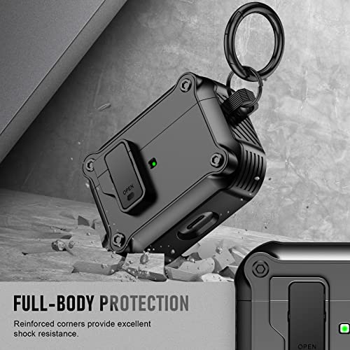 Image of Compatible with Airpods Pro 3 Case(2025),for Airpods Pro 3rd Generation Cases Cover with Keychain Cleaner Kit Soft Silicone Shockproof Cover for Women Men
