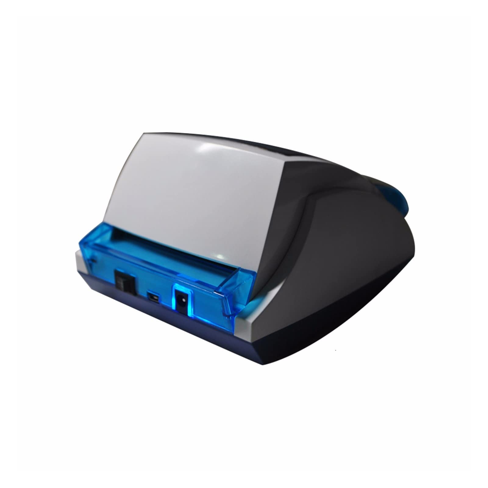 Mini banconota pratica UV/mg Rilevare la macchina falsa euro note rilevatore di bollette for le bollette for USD/EUR Rilevatore di cassa con batteria(Noir)