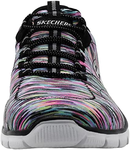 Skechers Women's Sport Empire - Rock Around Relaxed Fit Fashion Sneaker, Black/Multi, 6.5 B(M) US | Image 1