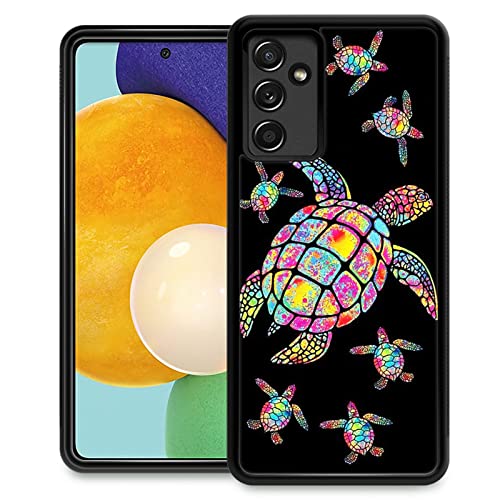 CARLOCA Compatible with Samsung Galaxy A13 5G Case,Colorful Rainbow Turtle Family Samsung Galaxy A13 5G Cases,Fashion Graphic Design Shockproof Anti-Scratch Drop Protection Samsung Galaxy A13 5G - image 1