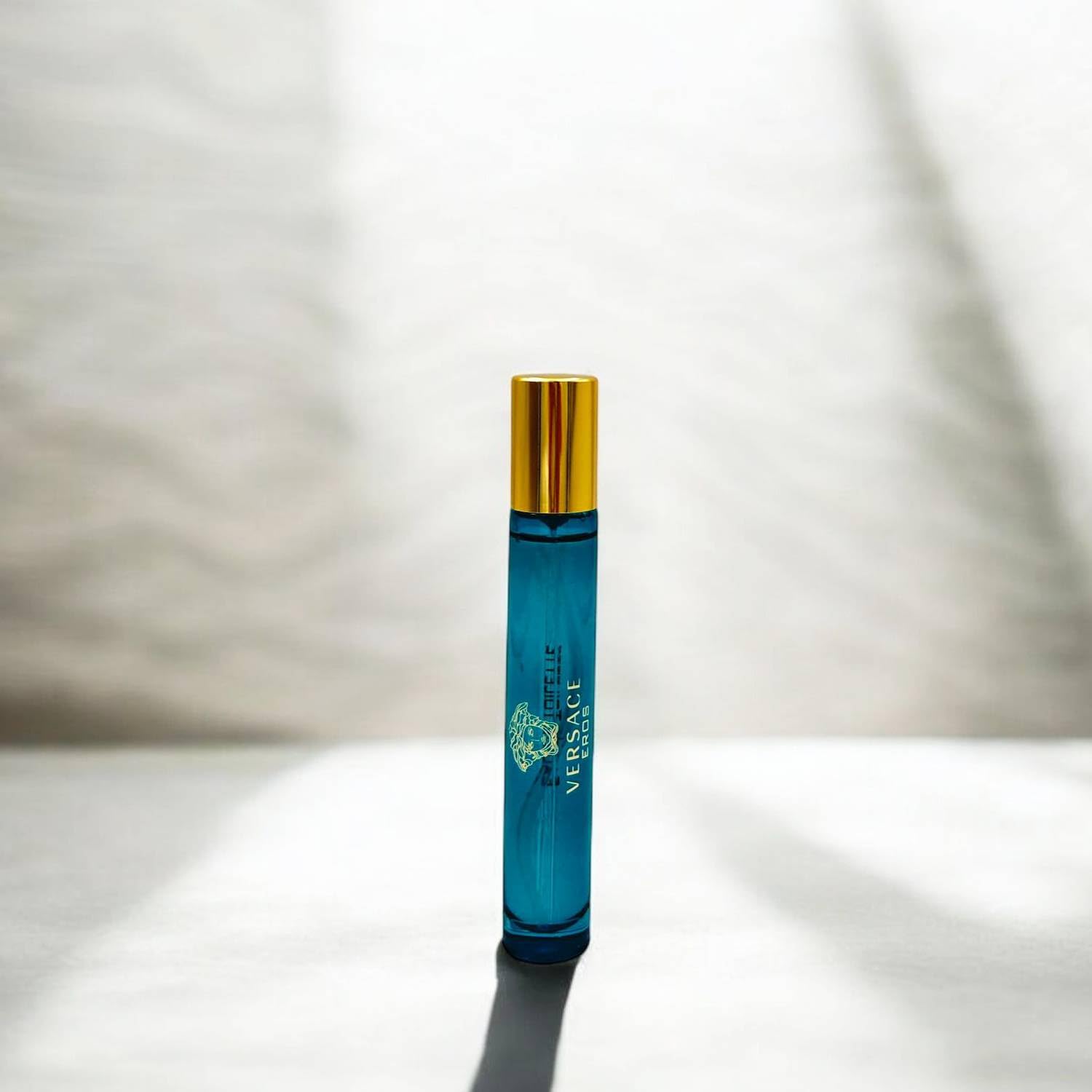 Versace Eros Confezione Regalo Uomo Profumo Eau De Toilette 100 ml Profumo Travel Size 10 ml e Pochette