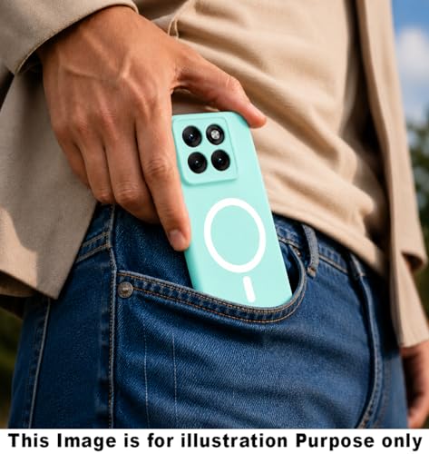 Image of Back Cover for Samsung Galaxy A57 5G Soft Matte Silicone Mag-Safe Design (Mag-Safe Not Support) Camera Protection | Slim Fit Bumper Cover (Mint Green)