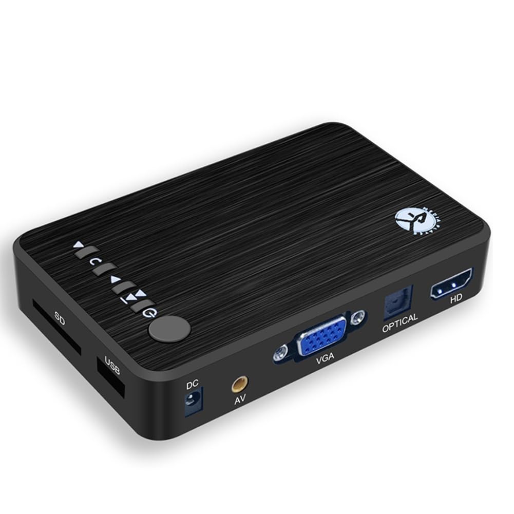 Lettore Multimediale Ultra HD 4K per Auto TV SD MMC RMVB MP3 USB HDD Esterno U Disco Multimedia Media Player Box Spina UE