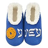 Snoozies Womens Pairables - Funny Slippers for Women - Womens Slippers - House Slippers - Oy Vey - Large