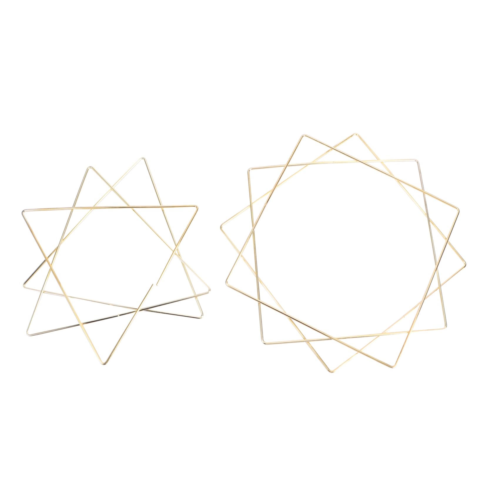 Cabilock 6pcs Handmade Wreath Frames Decorative for Crafts Dream Catchers Macrame and Garland Decoration Elegant Golden Finish