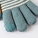 YOLAI Fashion Women Elastic Stripe Knitted Gloves Winter Texting Gloves Outdoor Riding Mittens Warm Full Finger Gloves (A, One Size)