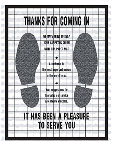 Automotive Interior Protection 22-014-250PK Floor-Mate Embossed Photo Paper Mat, (Case of 250)