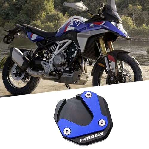 S JWHSMV For F450GS F 450GS 2026 CNC �I�[�g�o�C�p�L�b�N�X�^���h �T�C�h�X�^���h�����p�b�h �g��v���[�g �T�C�h�T�|�[�g�t�b�g�����p�b�h (�S�[���h) [���s�A���i]