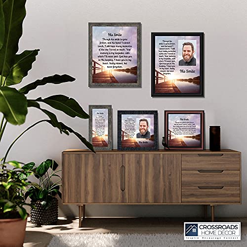 Crossroads Home Décor His Smile, In Memory Of A Loved One, Loving Memory Gift, 7753Bw #TOP4