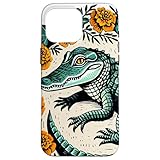 ワニイラスト ワニ好きデザイン スマホケース iPhone 16 Pro Max 用