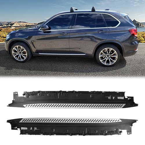 Estribos Aluminio Plata y Negro para BMW X5 F15 2014-2018 miniatura 1