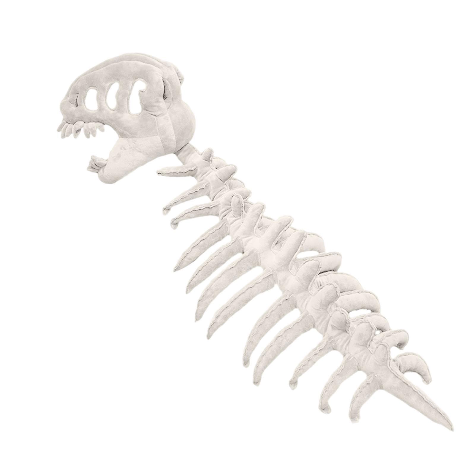 Costume da Scheletro di Dinosauro per Bambini, per travestirsi per Le Feste, Bianco