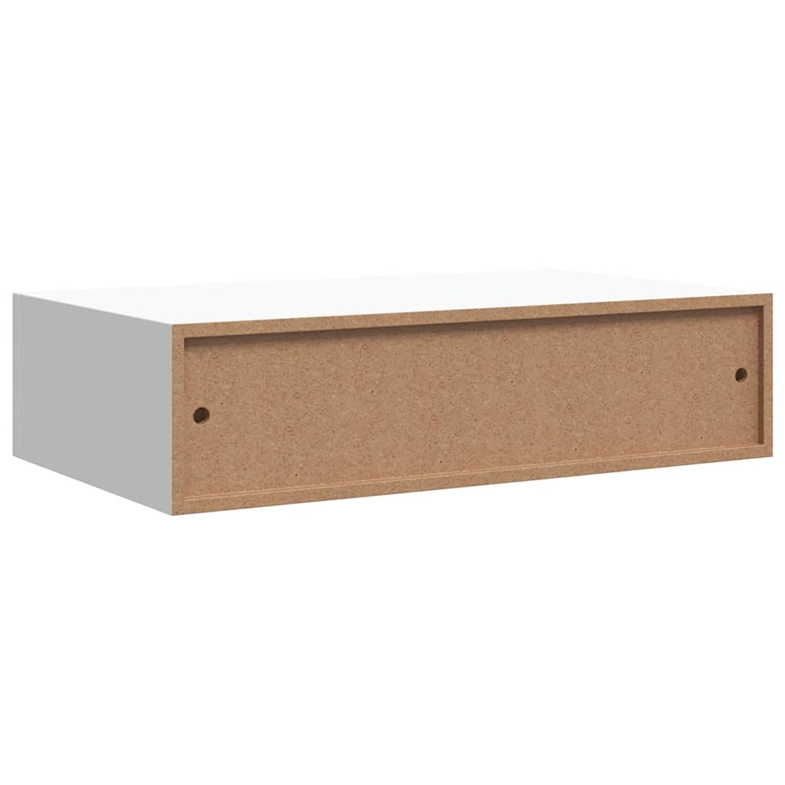Homgoday Schubladenregal Wandregal MDF Metall Weiß 40x23,5x10 cm für Schmuck Uhren Geldbörsen Schlüssel - Kompatibel mit Amazon Cosmo Model330242