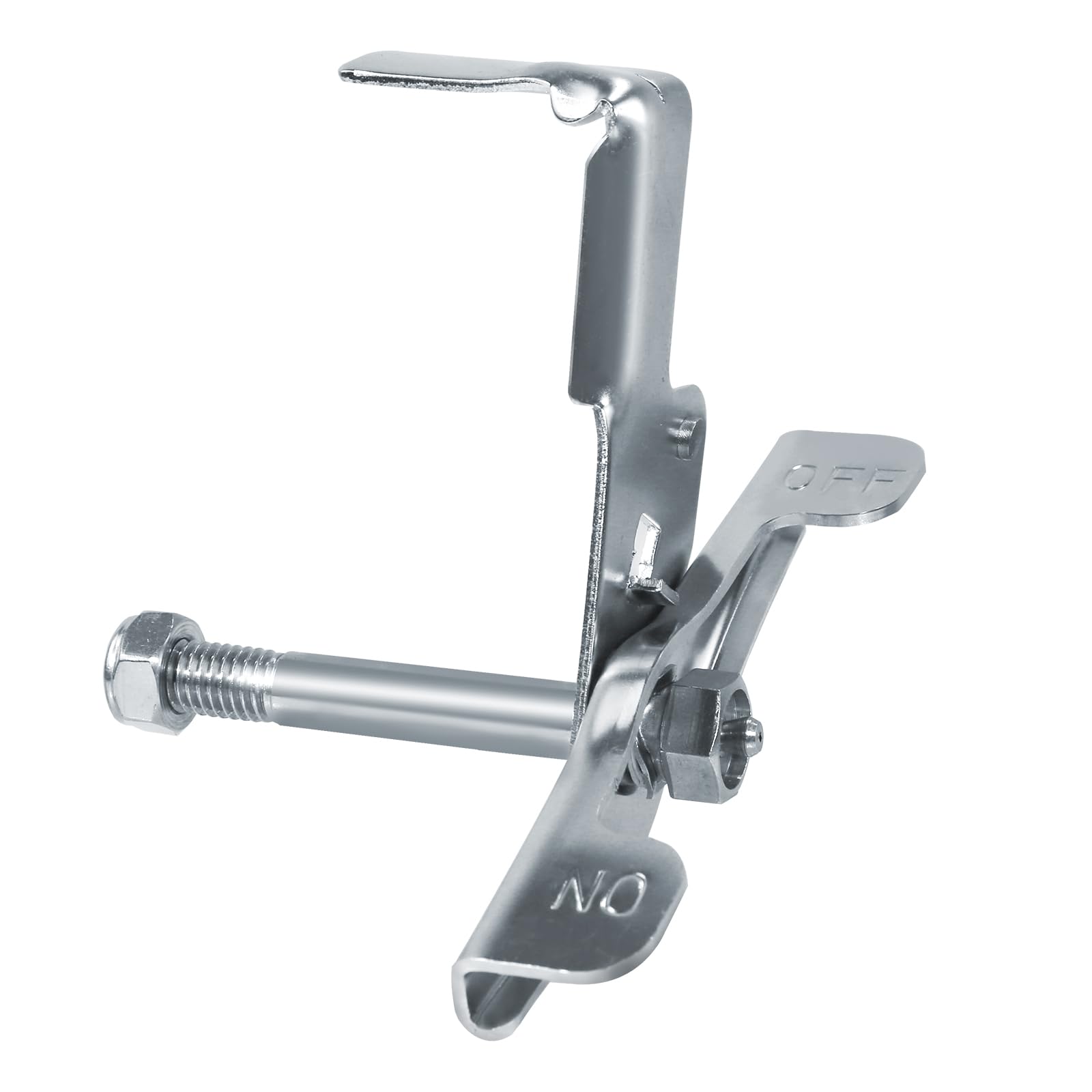 LONGRUNFORU 8 inch Caster Brake Kit, Tread Lock, Zinc Plated Steel, Brake Kit for Casters, Caster Wheel Brake(1 PCS)