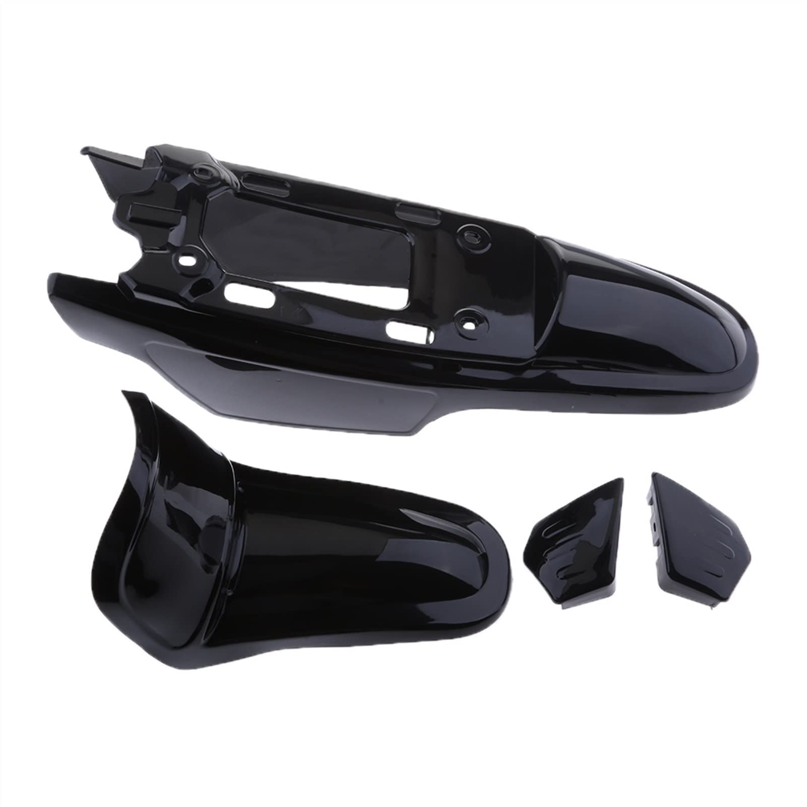 Pièce de moto Couverture D'aile En Plastique De Moto Kit Ensemble Pour Y-AMAHA PW50 PY50 PEEWEE 50(Nero)