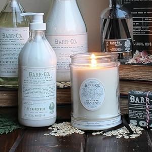 Barr Co Fir Grapefruit Glass Tumbler Candle Woody Citrus Scent 120 Hour Long Burning Soy Wax Candle Scented Candles for Home Bathroom Office 20 oz