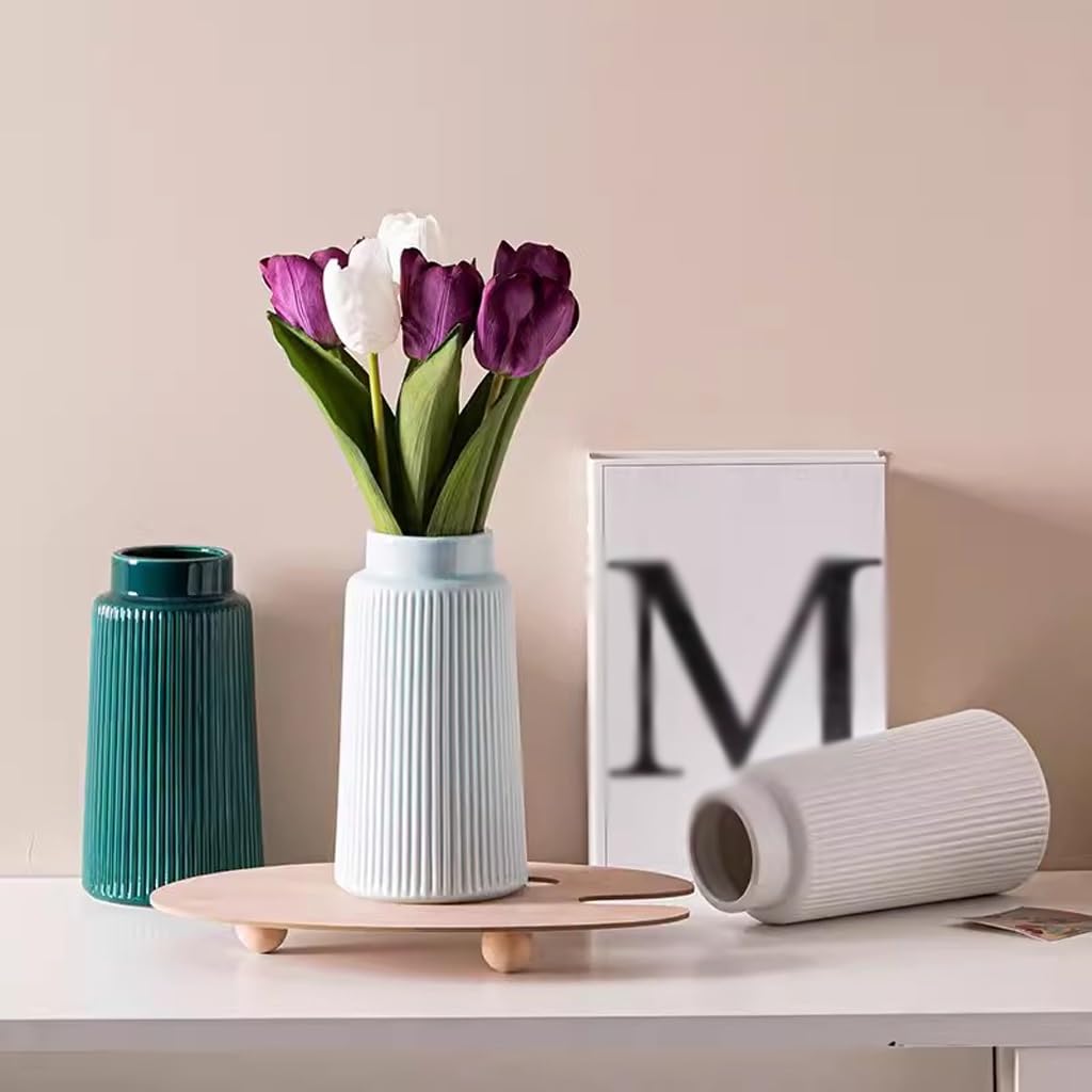 装飾的な陶器の花瓶 レトロな折衷的なカラフルなつぼみの花瓶/かわいい陶器の花瓶