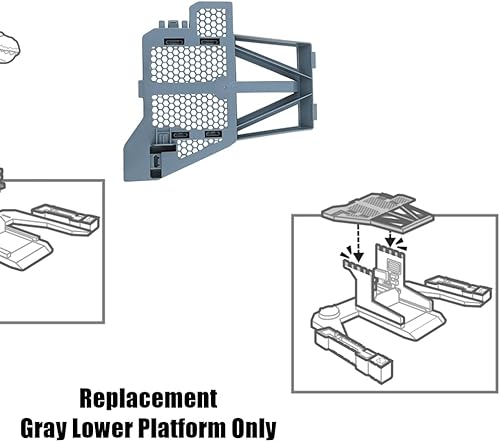 Miniatura 2 de Pieza de repuesto para Fisher-Price Imaginext Jurassic World Jurassic Rex - FMX85  Plataforma inferior gris de repuesto