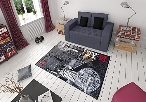 Debonsol - Tapis Salon New York NYC Gris 140x200cm